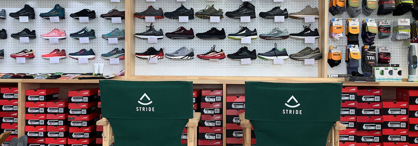 STRIDE LAB 那須店店内